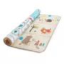 Covoras de joaca, Feedo, Reversibil, Impermeabil, Din spuma, Fara BPA, 180 x 180 x 1 cm, 0 luni+, Multicolor - 3