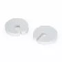 Protectii, Feedo, Pentru oprirea usilor, Din spuma EVA, 9.4 x 9.2 x 1.8 cm, 4 bucati, Alb - 2