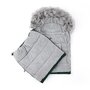 Sac de iarna, Feedo, Multifunctional, Poate fi utilizat ca geanta prin desfacerea fermoarului, Atasabil la carucior, 110 cm, 0-3 ani, Verde - 5