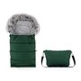 Sac de iarna, Feedo, Multifunctional, Poate fi utilizat ca geanta prin desfacerea fermoarului, Atasabil la carucior, 110 cm, 0-3 ani, Verde - 1