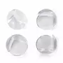 Set protectIi, Feedo, Pentru colturi ascutite, Usor de instalat, 3.6 x 3.6 x 2.7 cm, 4 bucati, Transparent - 1