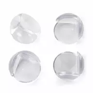 Set protectIi, Feedo, Pentru colturi ascutite, Usor de instalat, 3.6 x 3.6 x 2.7 cm, 4 bucati, Transparent