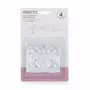 Set protectIi, Feedo, Pentru colturi ascutite, Usor de instalat, 3.6 x 3.6 x 2.7 cm, 4 bucati, Transparent - 2