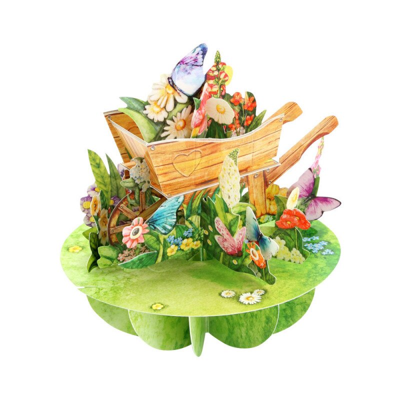 Felicitare 3D Pirouettes Santoro-Roaba cu flori
