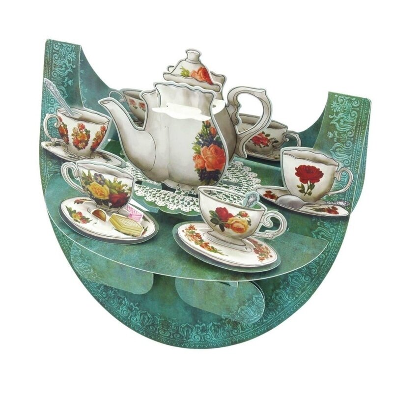 felicitare de ziua de nastere pentru prietena Felicitare 3D PopnRock - Set de ceai