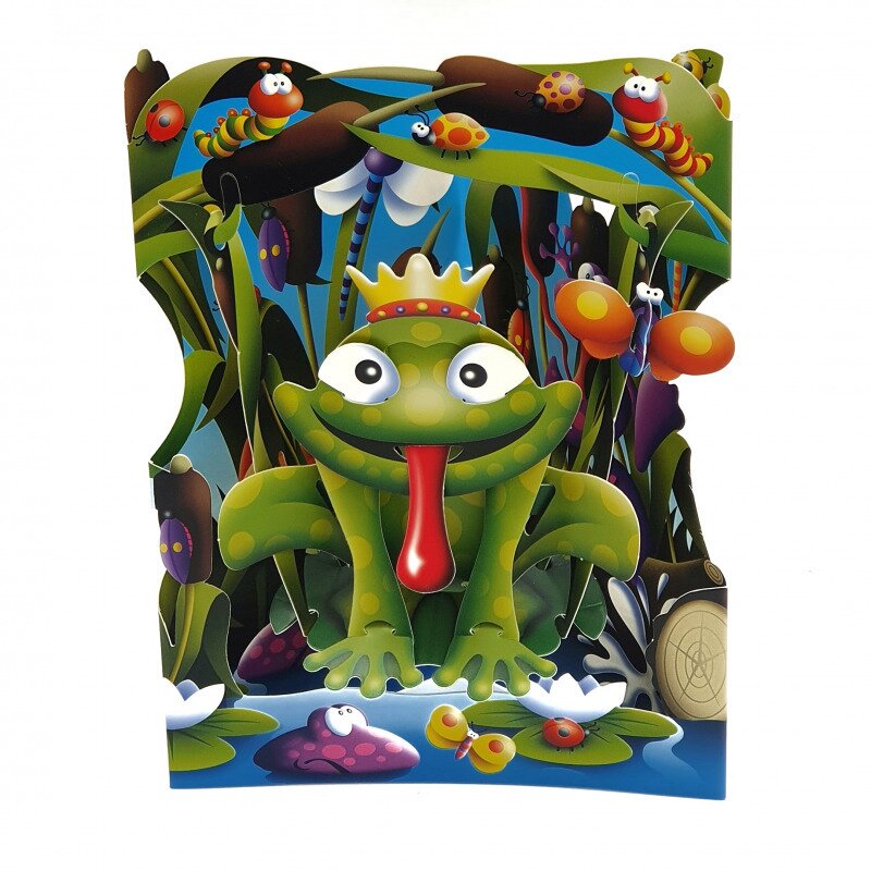 Felicitare 3d swing cards - broasca