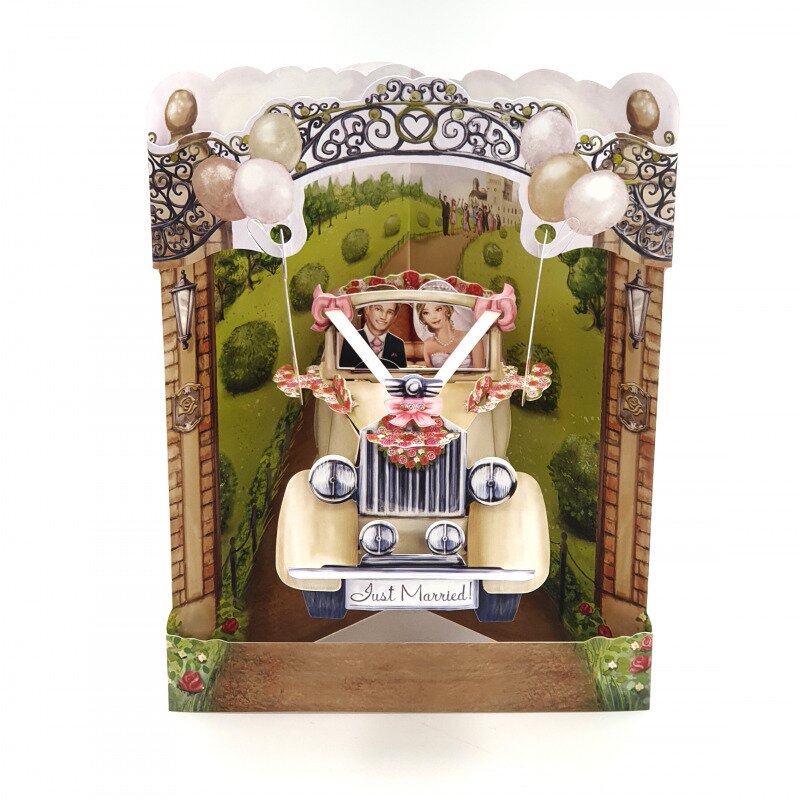 modele de lumanari pt nunta de argint Felicitare 3D Swing Cards Masina de nunta