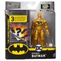 Spin master - Figurina Supererou Batman , DC Universe , 10 cm, Cu costum auriu, 3 accesorii surpriza, Galben - 2