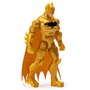 Spin master - Figurina Supererou Batman , DC Universe , 10 cm, Cu costum auriu, 3 accesorii surpriza, Galben - 3