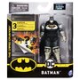 Spin Master - Figurina Supererou Batman , DC Universe , 10 cm, Cu accesorii surpriza, In costum cu armura - 2