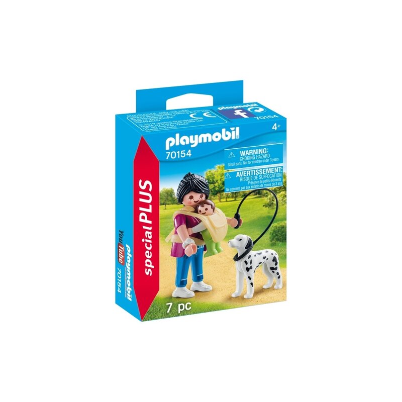 Playmobil - figurina mama cu bebelus si caine