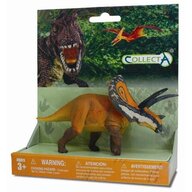 Collecta - Figurina Dinozaur Torosaurus Pictata manual, Pe platforma