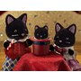 Figurine Sylvanian Families-Familia Pisicutelor Negre - 3