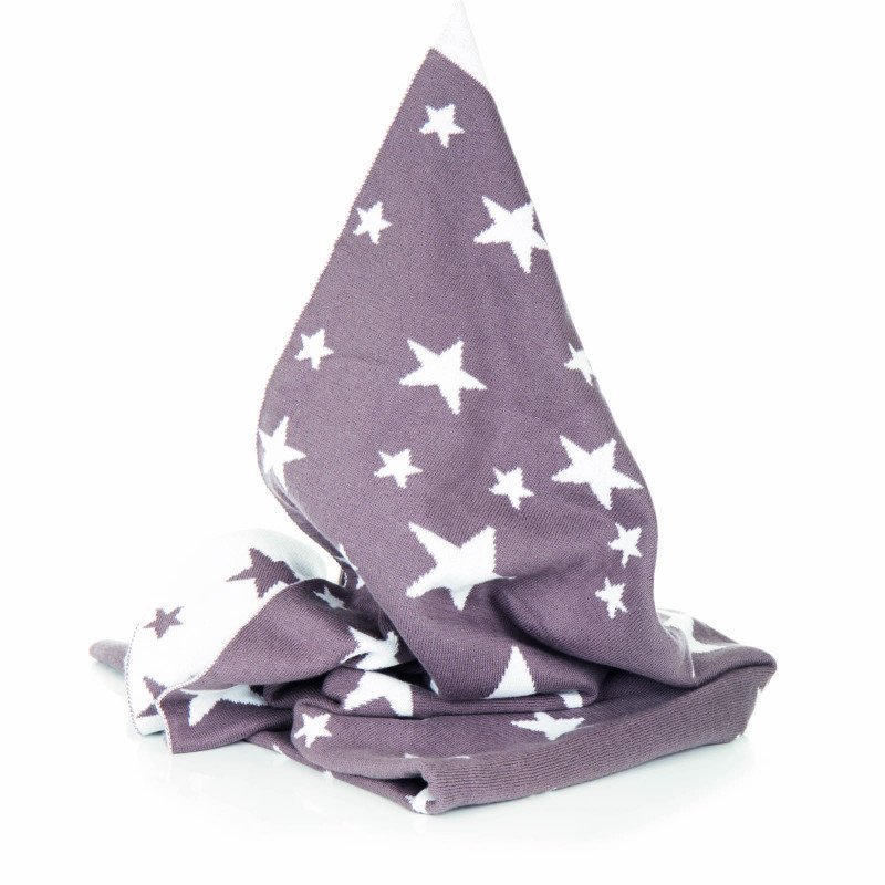 Fillikid - patura tricotata 100% bumbac, dark grey
