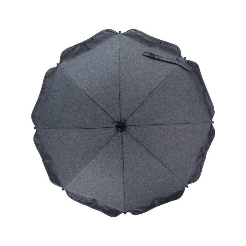 Umbrela melange grey pentru carucior, 80 cm UV 50+ Fillikid