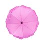 Umbrela melange rosa pentru carucior, 80 cm UV 50+ Fillikid - 1