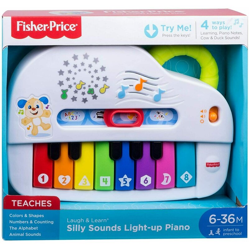 Mattel - Fisher Price - Jucarie muzicala Pianul interactiv, In limba romana