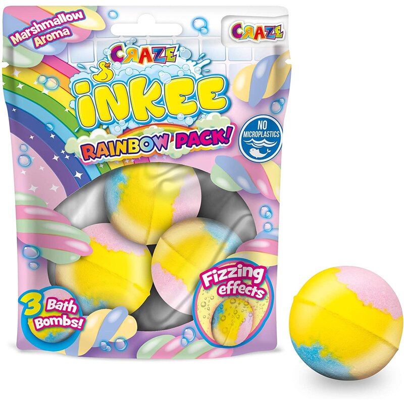 Craze - jucarie de baie forme efervescente inkee , diverse culori