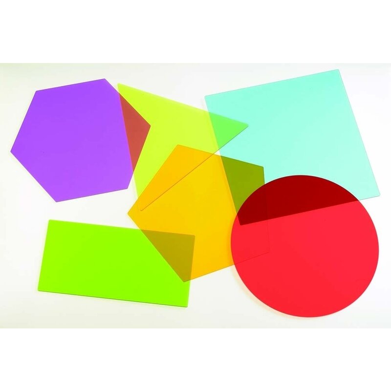 Tickit - joc matematic forme uriase 6 buc, pentru amestecarea culorilor, multicolor