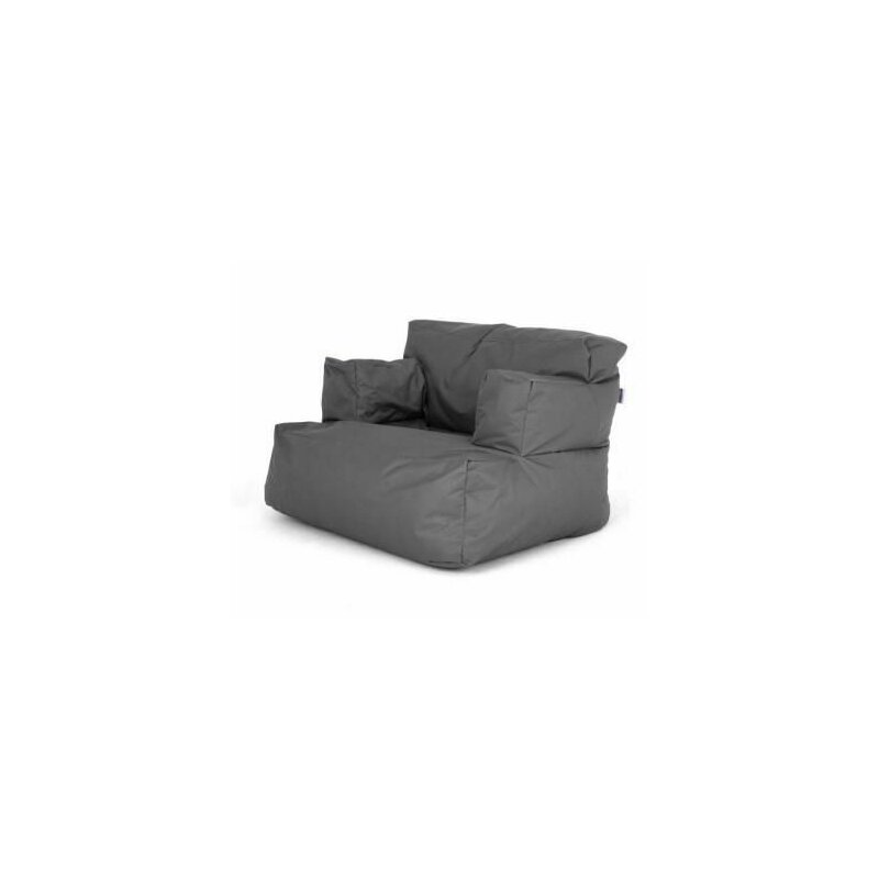 Fotoliu Big Bean Bag, textil umplut cu perle polistiren, gri, 80 x 80 x 70 cm