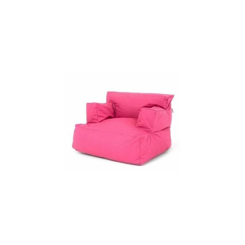 Fotoliu Big Bean Bag, textil umplut cu perle polistiren, roz, 80 x 80 x 70 cm