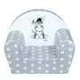 Fotoliu din burete, New Baby, Pentru copii, 42x53, Din spuma, Cu husa din bumbac, 9 luni - 5 ani, Zebra Grey - 3