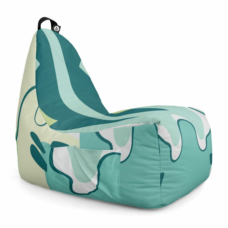 Fotoliu Puf Bean Bag tip Chill L, Abstract Jungle Periglacial