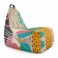 Fotoliu Puf Bean Bag tip Chill L, Abstract Passionfruit