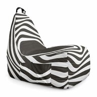 Fotoliu Puf Bean Bag tip Chill L, Abstract Zebra