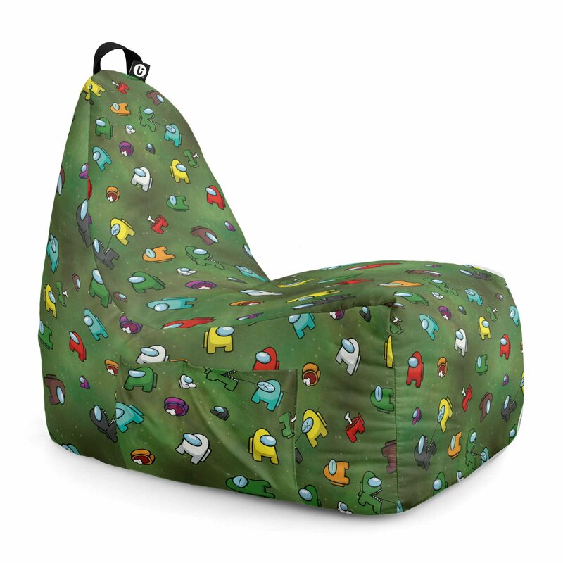 Fotoliu Puf Bean Bag tip Chill L, Among Us Verde