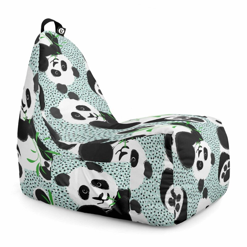 Fotoliu Puf Bean Bag tip Chill L, Bamboo Panda