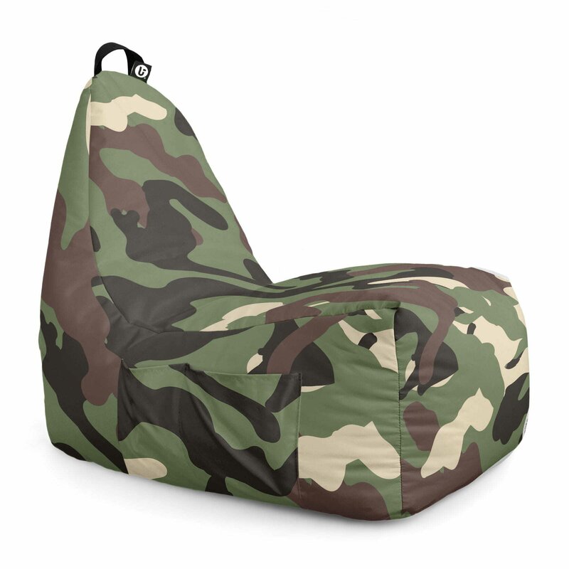 Fotoliu Puf Bean Bag tip Chill L, Camuflaj Armata