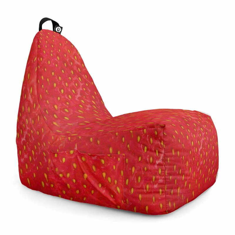 Fotoliu Puf Bean Bag tip Chill L, Capsuna