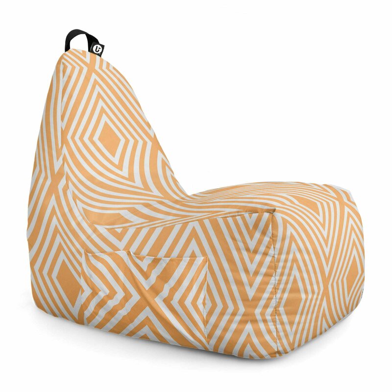 Fotoliu Puf Bean Bag tip Chill L, Diamond Orange