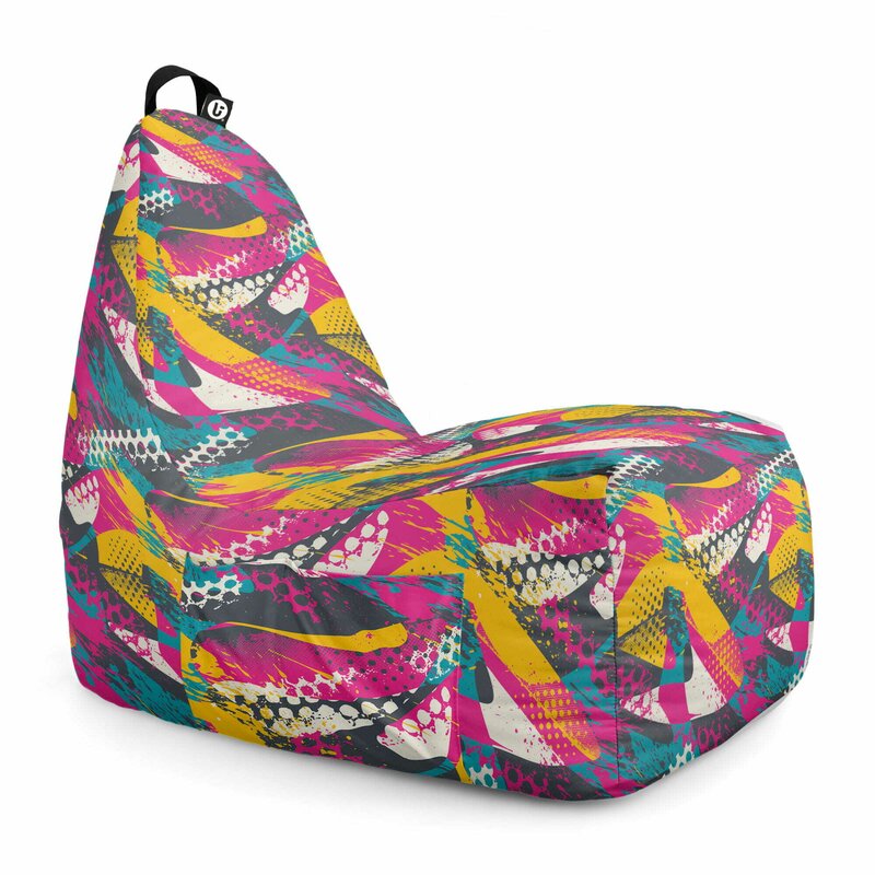 Fotoliu Puf Bean Bag tip Chill L, Graffiti Abstract Grunge