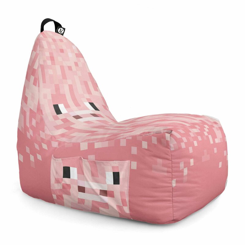 Fotoliu Puf Bean Bag tip Chill L, Minecraft Pig