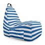 Fotoliu Puf Bean Bag tip Chill L, Regular Stripes Blue - 1