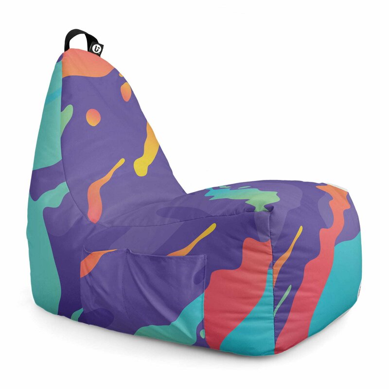 Fotoliu Puf Bean Bag tip Chill L, Retro Lava