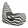 Fotoliu Puf Bean Bag tip Chill XL, Abstract Zebra - 1
