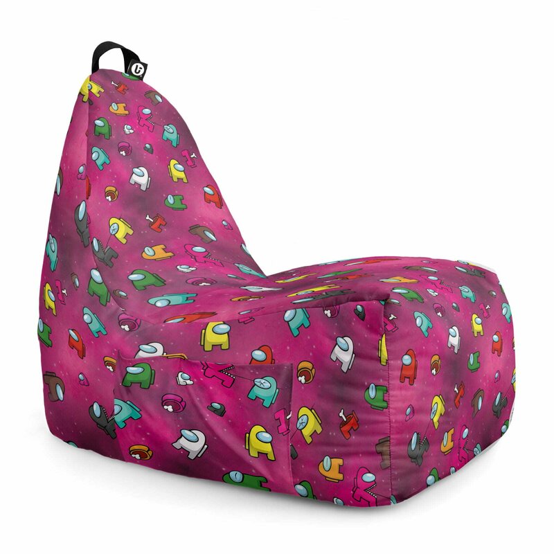 Fotoliu Puf Bean Bag tip Chill XL, Among Us Magenta