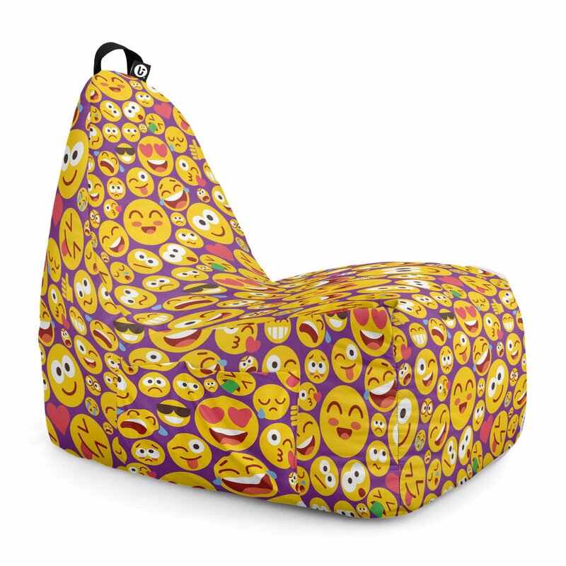 Fotoliu Puf Bean Bag tip Chill XL, Emoji