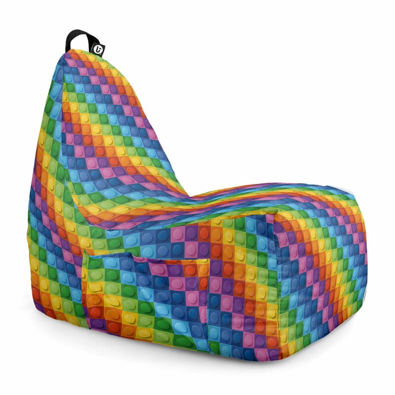 Fotoliu Puf Bean Bag tip Chill XL, Lego Abstract