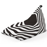 Fotoliu Puf Bean Bag tip Lounge, Abstract Zebra