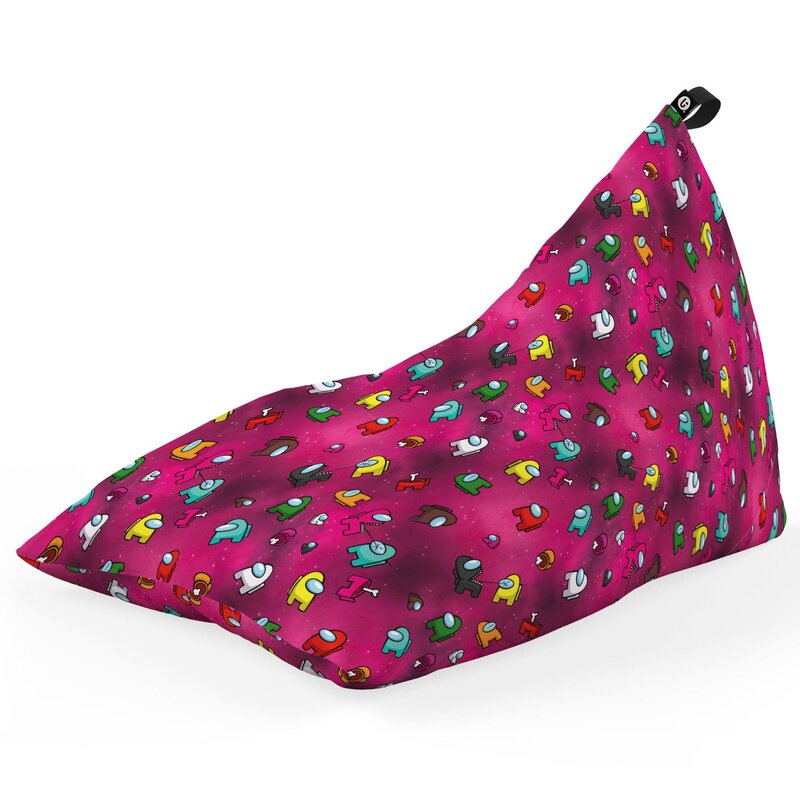 Fotoliu Puf Bean Bag tip Lounge, Among Us Magenta