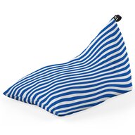 Fotoliu Puf Bean Bag tip Lounge, Diagonal Stripes, Blue