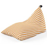 Fotoliu Puf Bean Bag tip Lounge, Diagonal Stripes, Orange