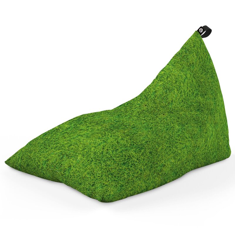 Fotoliu Puf Bean Bag tip Lounge, Iarba Verde