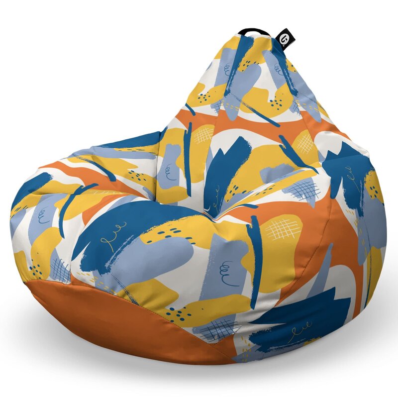 Fotoliu Puf Bean Bag tip Para L, Abstract Retro