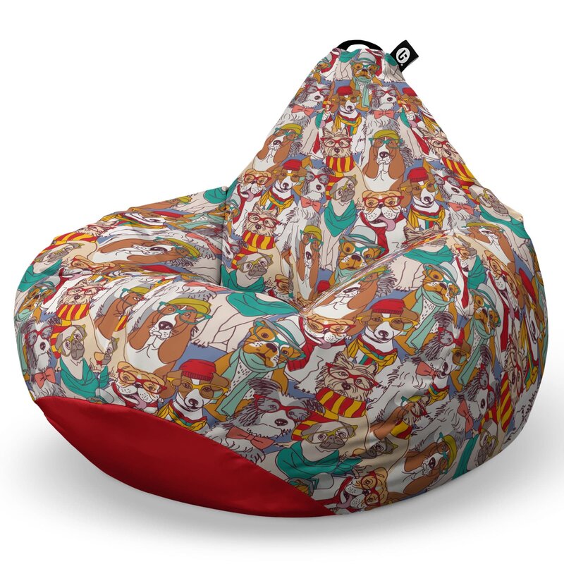 Fotoliu Puf Bean Bag tip Para L, Caini Hipster