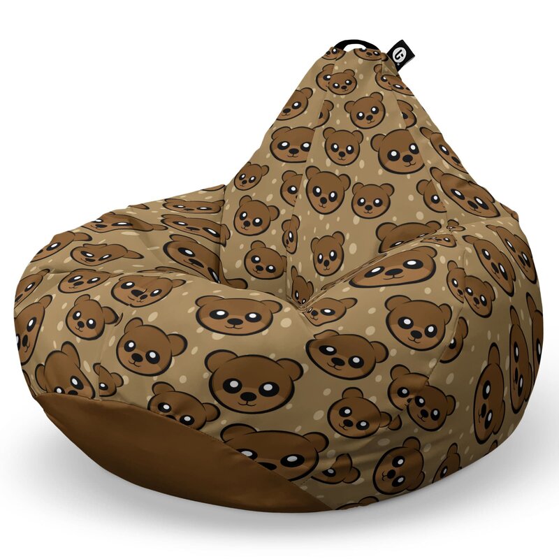 Fotoliu Puf Bean Bag tip Para L, Cute Brown Bear